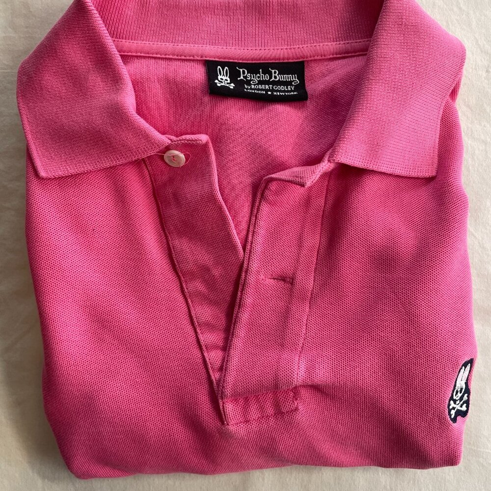 Psycho Bunny Bright Pink Polo – Size M (Imperfect / As‑Is) - Picture 6 of 8